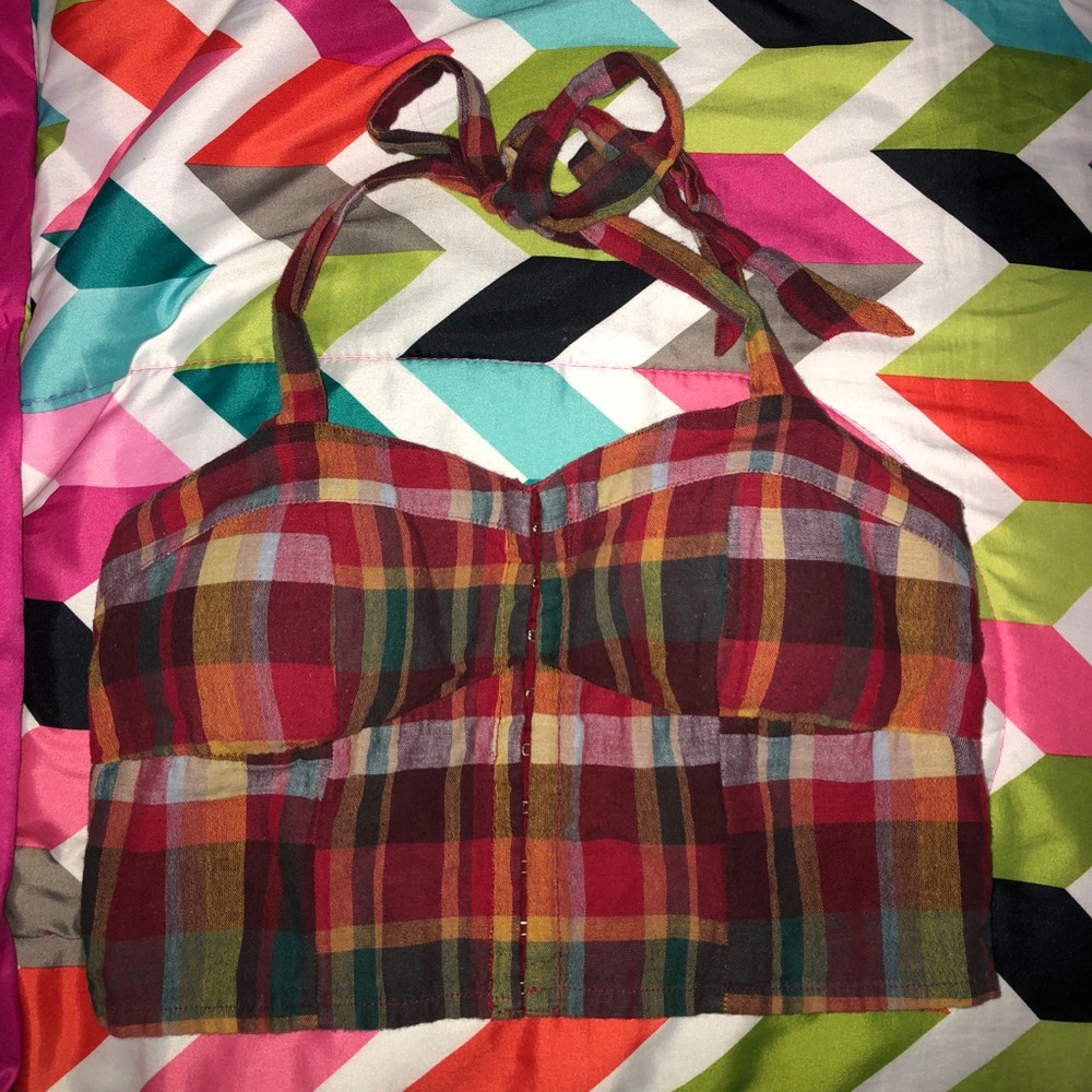 Plaid crop top